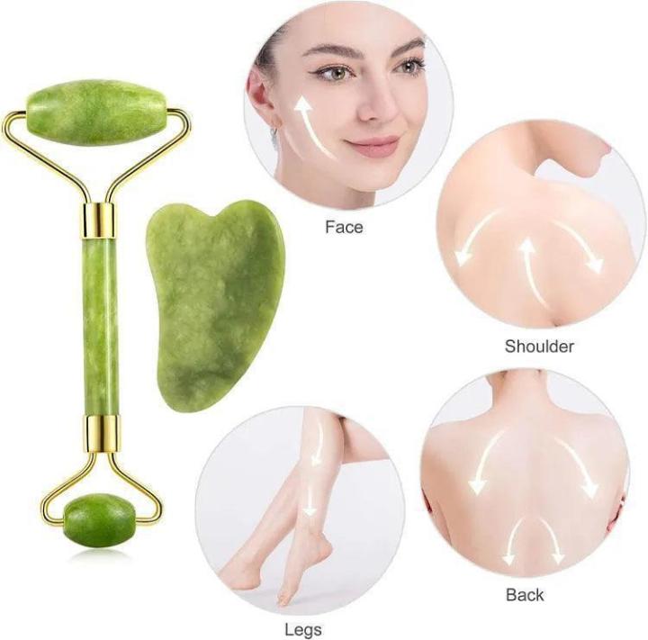 Jade Roller + Gua Sha for Anti-Aging & Radiant Skin 🌿💆‍♀️