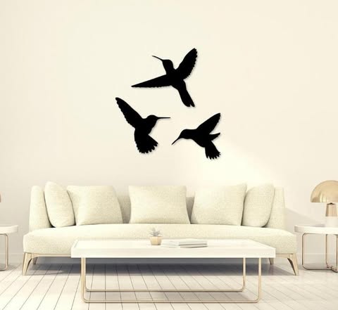 ✨ Wall Décor Sparrow – Elegant 3D Design